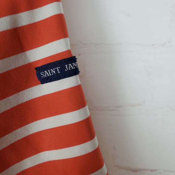 Lot Of 2 Saint James Garde Cote Striped Shirt Sz 4 3/4 Sleeve UV Nautical Preppy - Picture 8 of 16